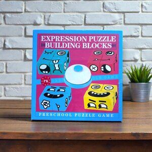Expression Puzzle Building Wood Blocks Preschool Puzzle Game New Sealed
